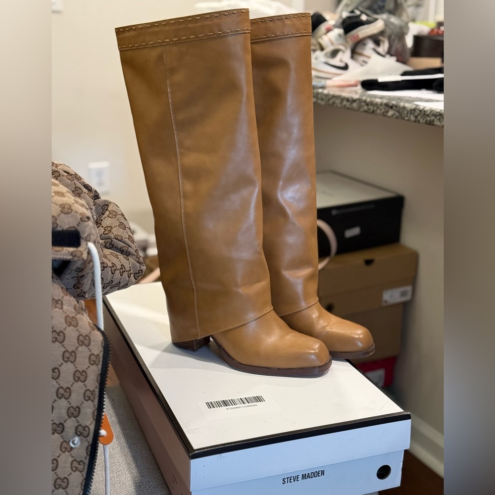 Steve Madden Kiandra Tan Over the Knee Boots - Picture 6 of 6